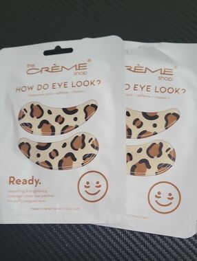 the CREME shop Leopard Under Eye Patches